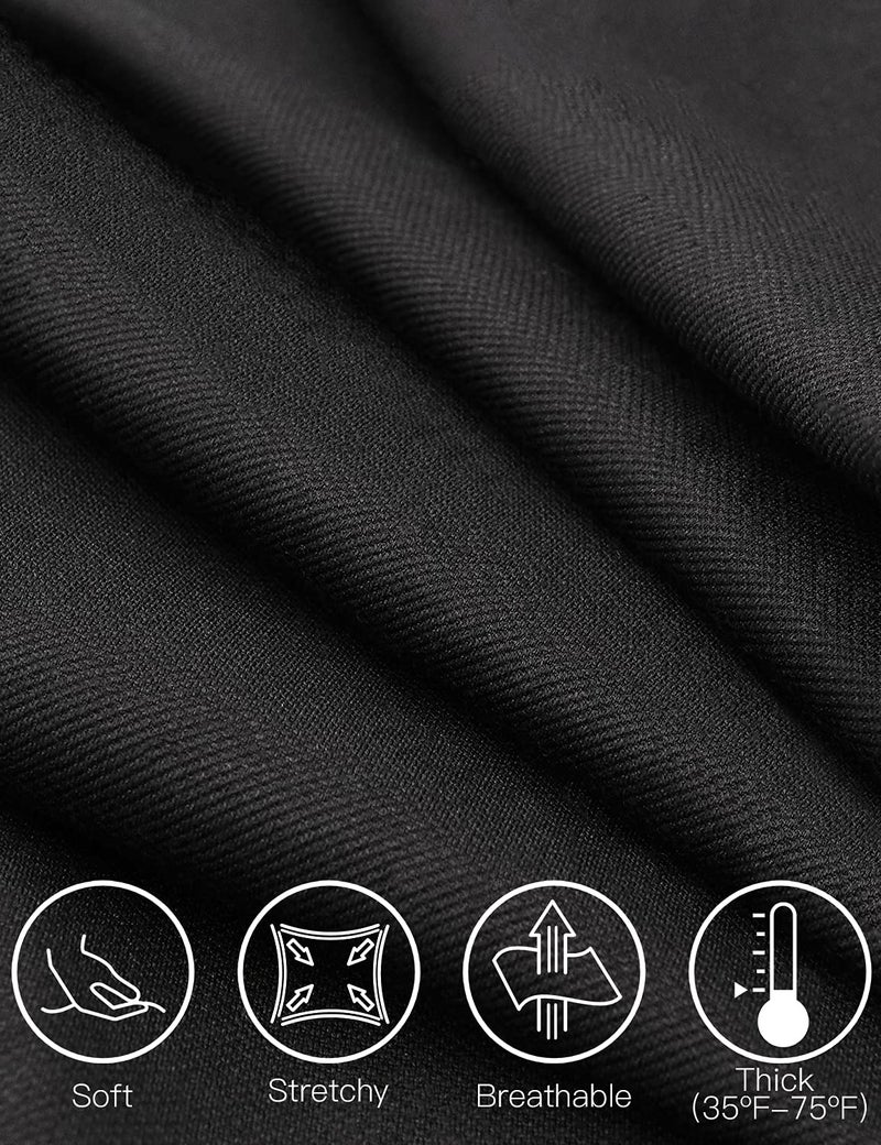 Tapata Women's 32'' High Waist Stretchy Bootcut Dress Pants Tall, Petite, Regular for Office Business Casual Black,M - Image 3